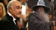 Sean Connery (Foto: Kevin Winter / Getty Images) e o personagem Gandalf (Foto: Reprodução)
