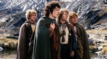 Merry, Frodo Pippin e Sam em A Sociedade do Anel (Foto: Divulgação / New Line Cinema)