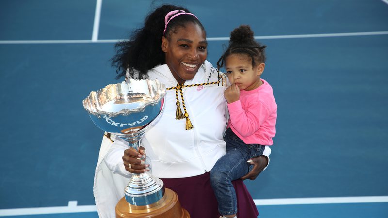 Serena Williams e sua filha, Alexis Olympia, em 2020 (Foto: Getty Images)