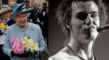 Sid Vicius do Sex Pistols (Foto: Commons) / Rainha Elizabeth II (Foto: David Rose - WPA Pool/Getty Images)