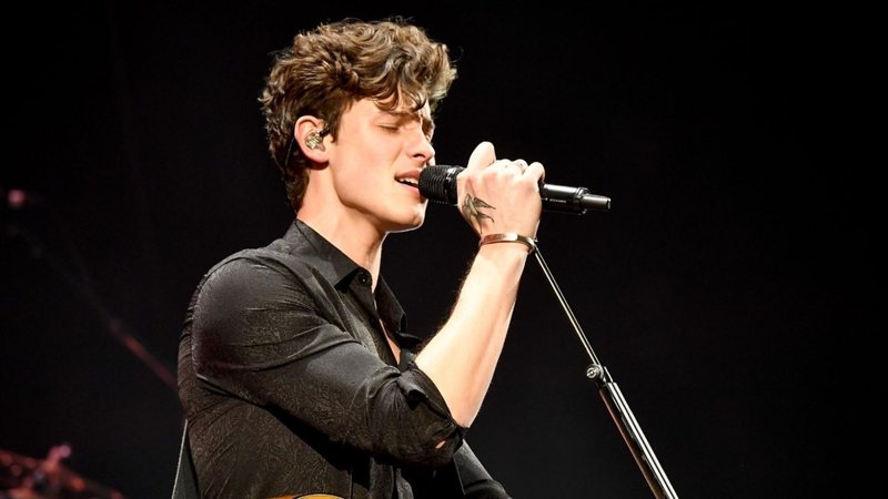 Shawn Mendes performando no Power 96.1's Atlanta Jingle Ball em 2018 (Foto: Paras Griffin/Getty Images for iHeartMedia)