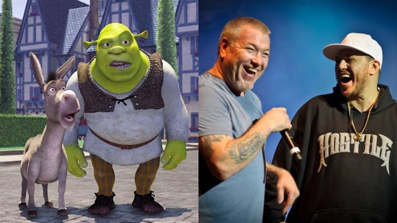 Shrek (Foto: Reprodução) e Smash Mouth (Foto: Reprodução)