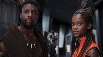 None - Chadwick Boseman e Letitia Wright em Pantera Negra (Foto: Reprodução / Marvel)