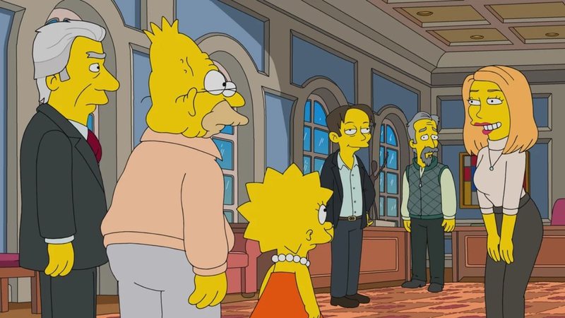 Personagens de Succession em Simpsons (Foto: Reprodução)