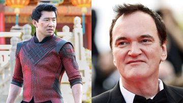 Simu Liu como Shang-Chi (Foto: Divulgação / Marvel), Quentin Tarantino (Foto: Getty Images)