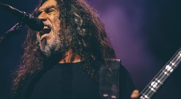 Tom Araya, vocalista e baixista do Slayer no show em São Paulo (Foto: Stephan Solon/Move Concerts )
