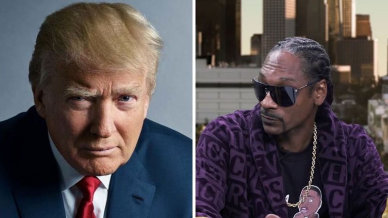 Donald Trump (Foto: Mark Seliger) e Snoop Dogg (Foto:Reprodução/YouTube)