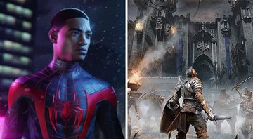 None - Trailer de Spider-Man: Miles Morales para PS5 (Foto: Reprodução/Sony/Marvel) e Demon’s Souls (Foto: Reproducao/From Software/Bluepoint Games)
