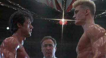 Sylvester Stallone e Dolph Lundgren em Rocky IV (Foto: Reprodução)