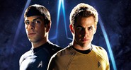 Os personagens Spock (Zachary Quinto) e Kirk (Chris Pine) de Star Trek (Foto: Divulgação)