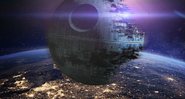Arte de Star Wars com a Estrela da Morte em Órbita da Terra (foto: reprodução/ CBR.com)