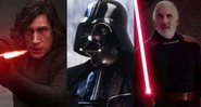 Kylo Ren, Darth Vader e Conde Dookan (foto: reprodução Lucasfilm)