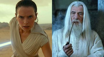 Star Wars - A Ascensão Skywalker e O Senhor dos Anéis: As Duas Torres (Foto 1: Reprodução Disney/ Lucasfilm/ Foto 2: Reprodução)