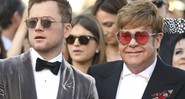 Taron Egerton e Elton John no Festival de Cannes 2019 (Foto:Vianney Le Caer/Invision/AP)