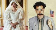 The Crown (Foto: Netflix / Divulgação) e Borat: Fita de Cinema Seguinte (Foto: Reprodução/Amazon Prime Video)