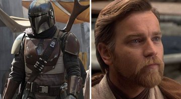 None - The Mandalorian (foto: Reprodução/Disney) e Ewan McGregor como Obi-Wan Kenobi em Star Wars (Foto: Reprodução/Lucasfilm)