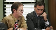 Rainn Wilson e Steve Carell em The Office (Foto: Divulgação/NBC)