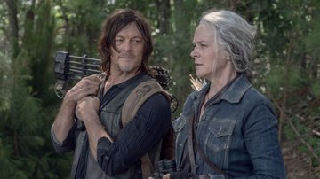 Norman Reedus e Melissa McBride em The Walking Dead (Foto: Divulgação)