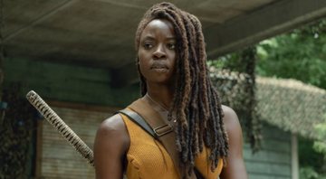 Danai Gurira como Michonne em The Walking Dead (foto: reprodução AMC)