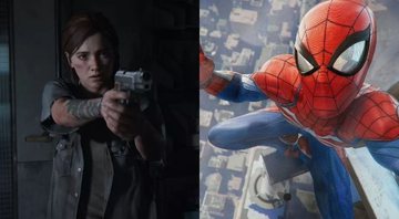 None - The Last of Us Parte II e Spider-Man (Fotos: Reprodução / Naughty Dog / Insomniac)