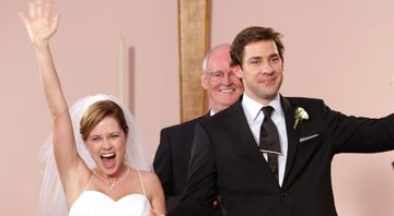 Casamento de Jim e Pam em The Office (Foto: Divulgação/ NBC)