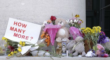 None - Homenagens aos mortos no atentado de Dayton, Ohio (Foto:Barbara J. Perenic/The Columbus Dispatch via AP)