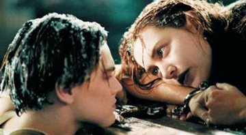 Leonardo DiCaprio como Jack Dawson e Kate Winslet como Rose DeWitt Bukater em cena de Titanic (1997) - (Foto: Divulgação)