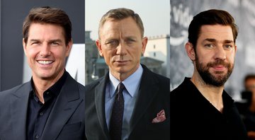 None - Tom Cruise (Foto: Jamie McCarthy/Getty Images), Daniel Craig (Foto: Sean Gallup/Getty Images) e John Krasinski (Foto: Matt Winkelmeyer/Getty Images)
