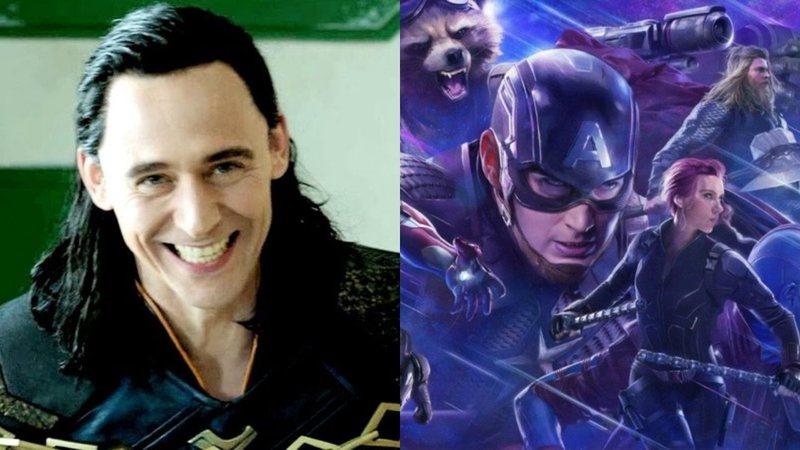 Tom Hiddleston como Loki em Thor Ragnarok (Foto: Reprodução/Marvel) / Vingadores Ultimato (Foto: Marvel/Reprodução)