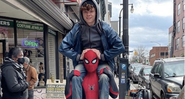 Tom Holland e Harry Holland em set de Homem-Aranha 3 (Foto: reprodução/Instagram)