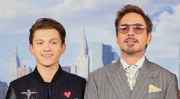 None - Tom Holland e Robert Downey Jr. (Foto: Rob Kim / Getty Images)