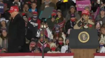 None - Lil Pump em evento de Trump (Foto: Reprodução)