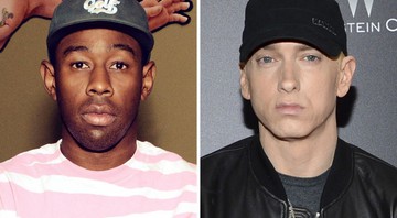 None - Tyler the Creator e Eminem (Montagem: Divulgação e Evan Agostini/Invision/AP)