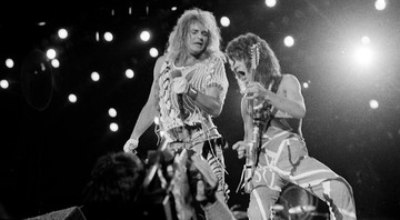 None - David Lee Roth e Eddie Van Halen, em ação na Califórnia, em 1983