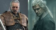 Vesemir e Geralt (Foto 1: Reprodução | Foto 2: Reprodução)
