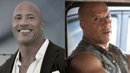 Dwayne "The Rock" Johnson (Foto: Richard Shotwell/Invision/AP) e Vin Diesel (Foto: Reprodução)