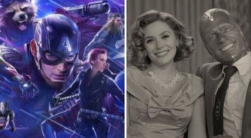 None - Vingadores: Ultimato (Foto: Marvel / Reprodução) e WandaVision (Foto: Divulgação / Disney+)