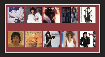 Capa dos discos de grandes artistas dos anos 80 - Créditos: Reprodução / Amazon