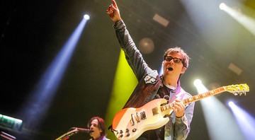 Rivers Cuomo, do Weezer, esbanjou simpatia em São Paulo (foto: Ricardo Matsukawa/Divulgação)