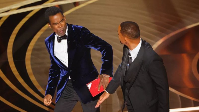 Will Smith e Chris Rock no Oscar 2022 (Foto: Getty Images)