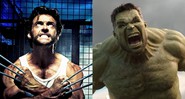 Hugh Jackman em X-Men Origens: Wolverine, e Mark Ruffalo como Hulk em Thor: Ragnarok (Foto: Reprodução Fox/ Marvel)
