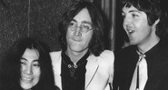 Yoko Ono, John Lennon e Paul McCartney em 1968 (Foto: Peter Kemp/AP Photo)