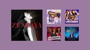 Capas dos discos que contam com a participação de Zendaya - Crédito: Reprodução / Amazon