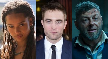None - Zoë Kravitz, Robert Pattinson e Andy Serkis (Foto: Reprodução, AP e Reprodução)
