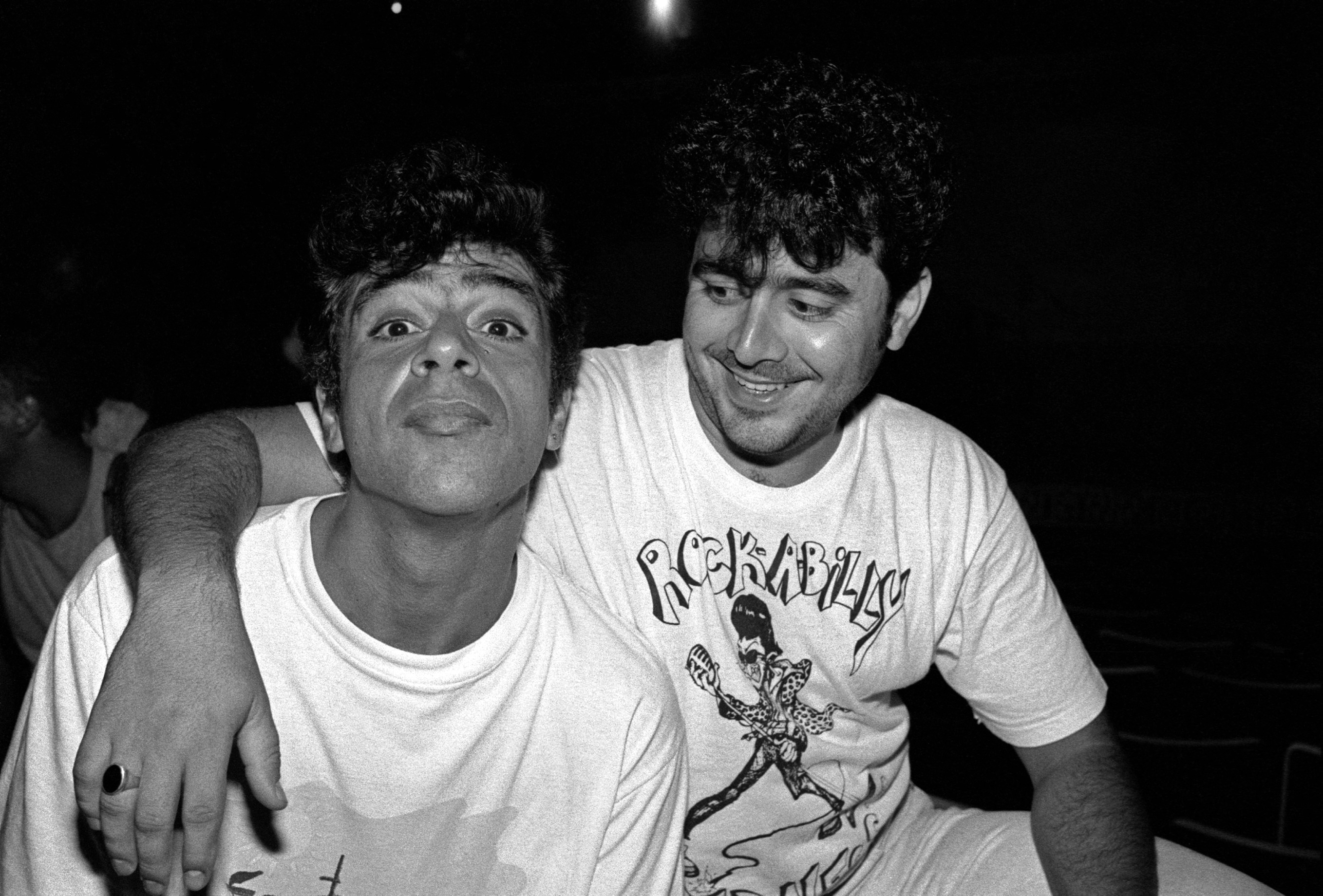  Lulu Santos e Leo Jaime se encontram na peça Nardja Zulpério, em 1991 (Foto: Cristina Granato)