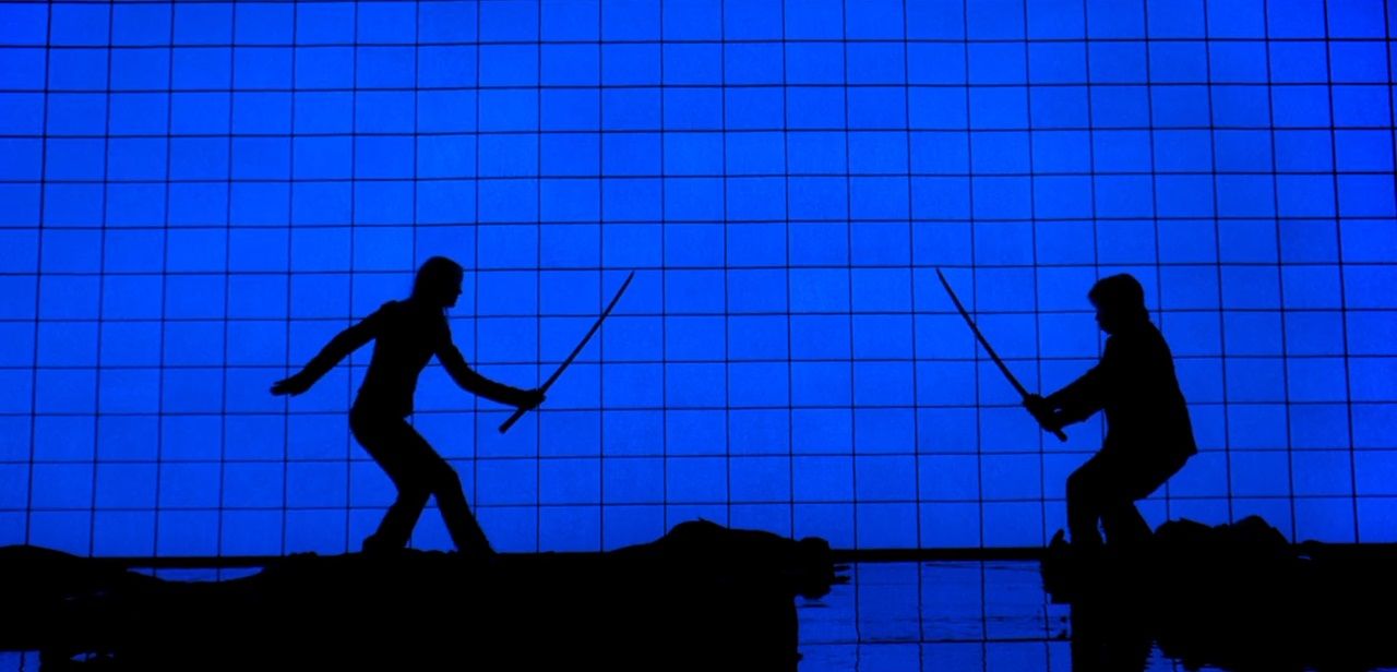 Luta nas sombras em Kill Bill, filme de Quentin Tarantino (Foto: reprodução)