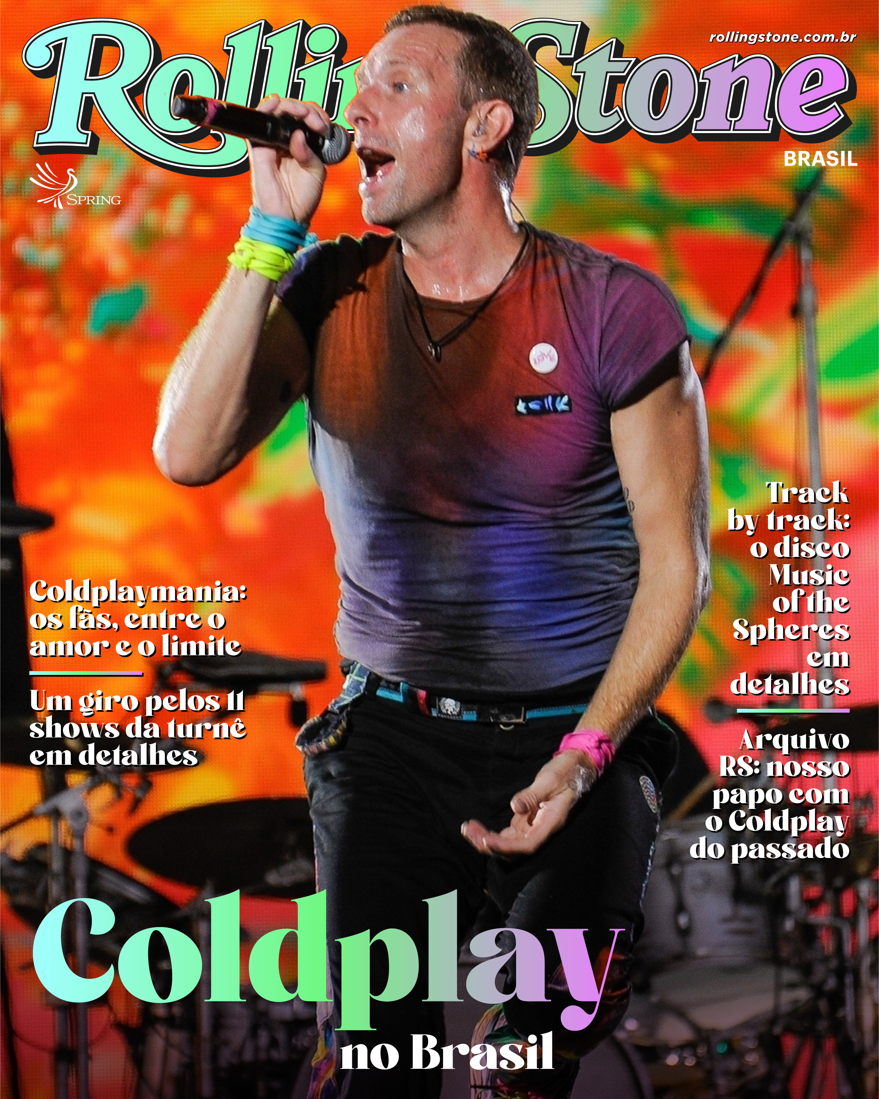 Capa do especial digital Coldplay da Rolling Stone Brasil (Divulgação)