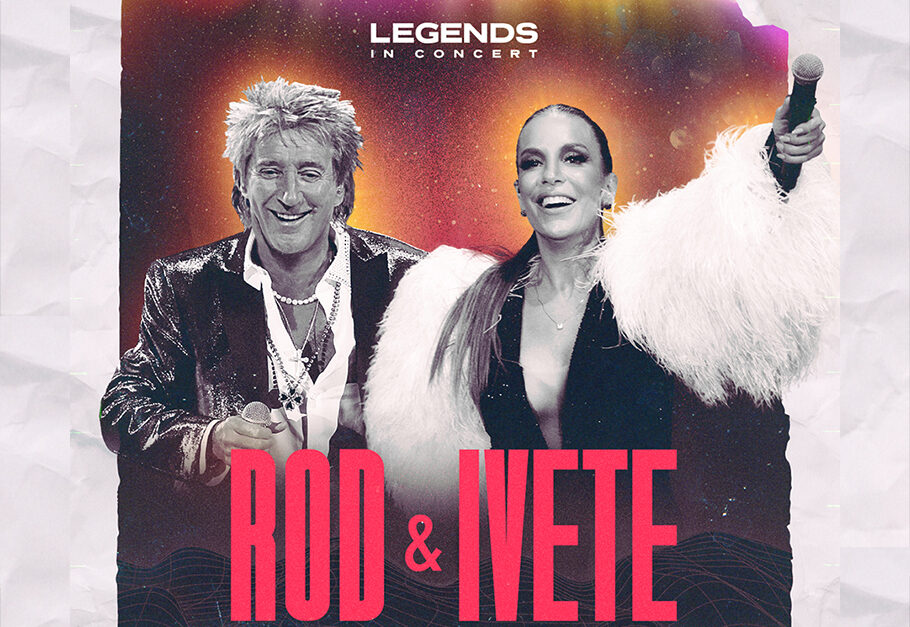 Anúncio do show de Ivete Sangalo e Rod Stewart em SP