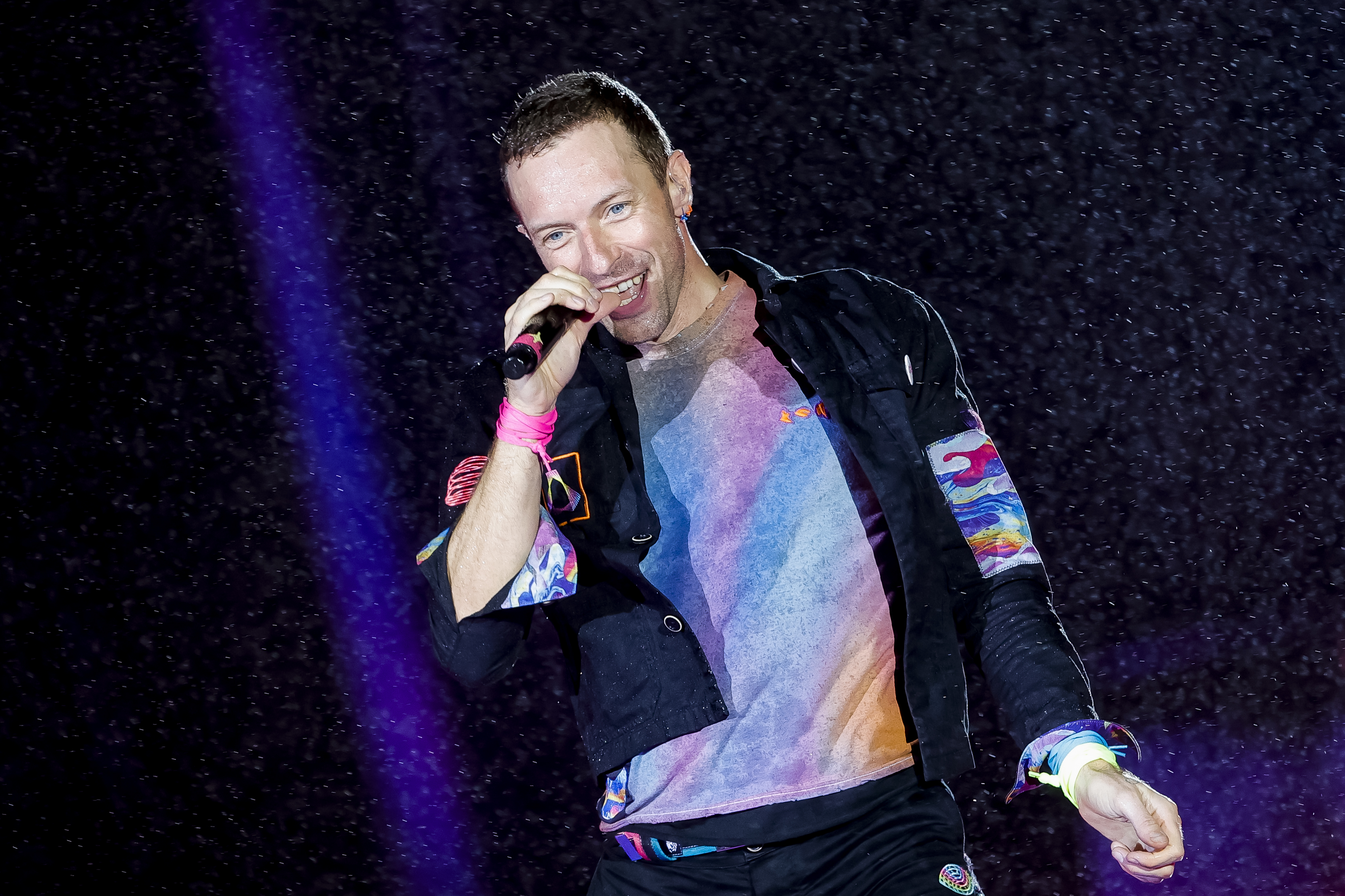 Chris Martin, do Coldplay, em passagem pelo Brasil (Getty Images)
