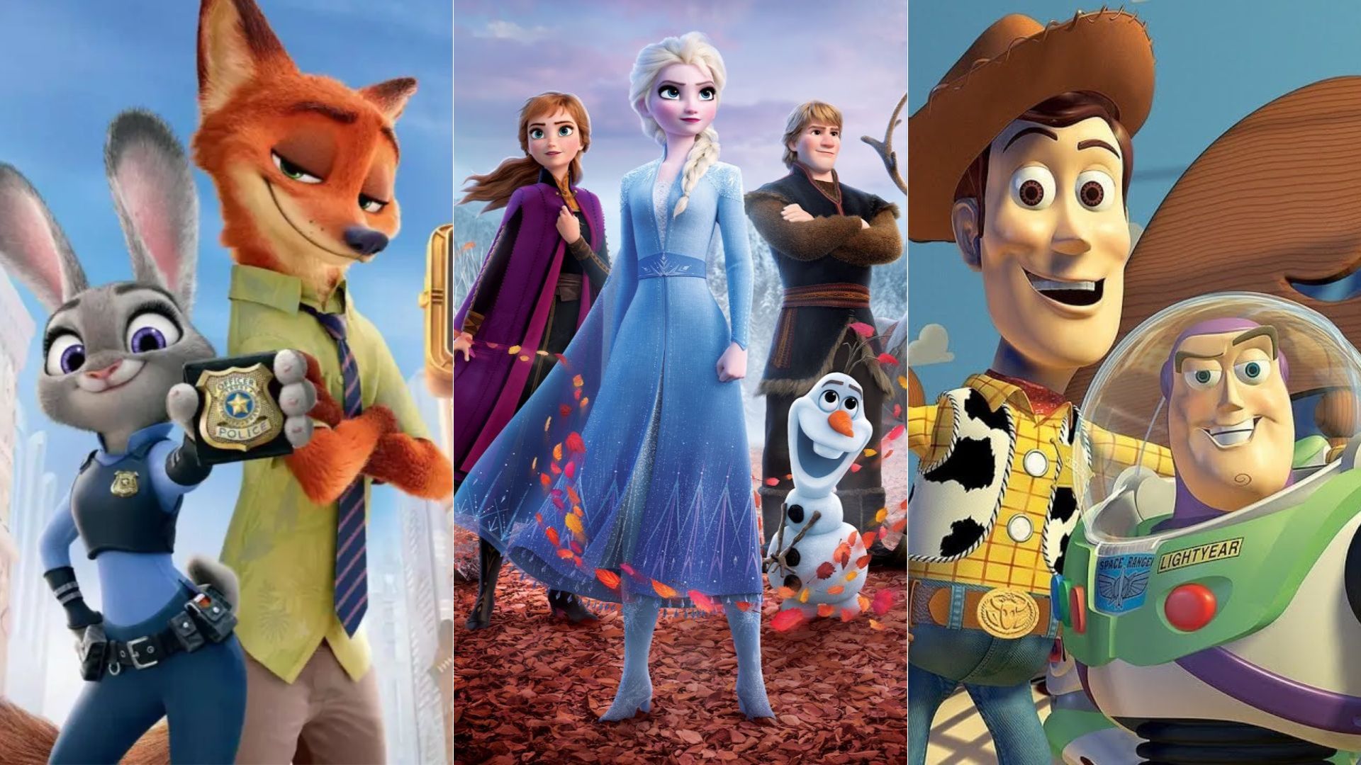 Zootopia 2, Frozen 3 e Toy Story 5 ganharam datas de estreia para 2025 e 2026 (Fotos: Divulgação/Disney/Pixar)